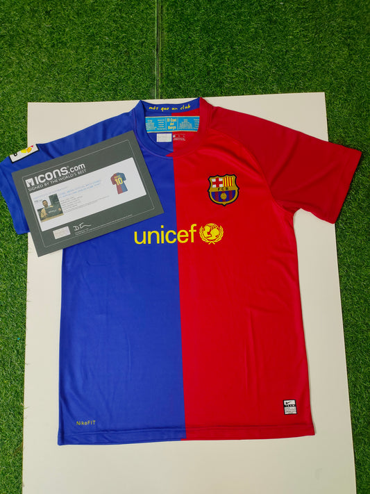 Messi 08/09 Barcelona Autographed Jersey Icons coa