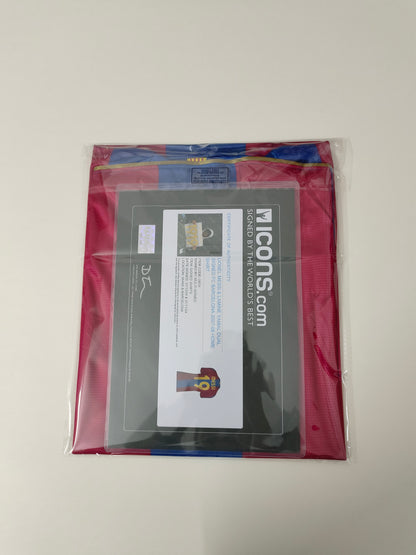 Messi and Yamal 07-08 Season Barcelona Home Autograph Jersey Icons coa