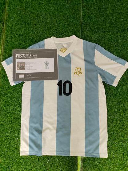 Messi 22/23 Argentina Home Autographed Jersey Icons coa