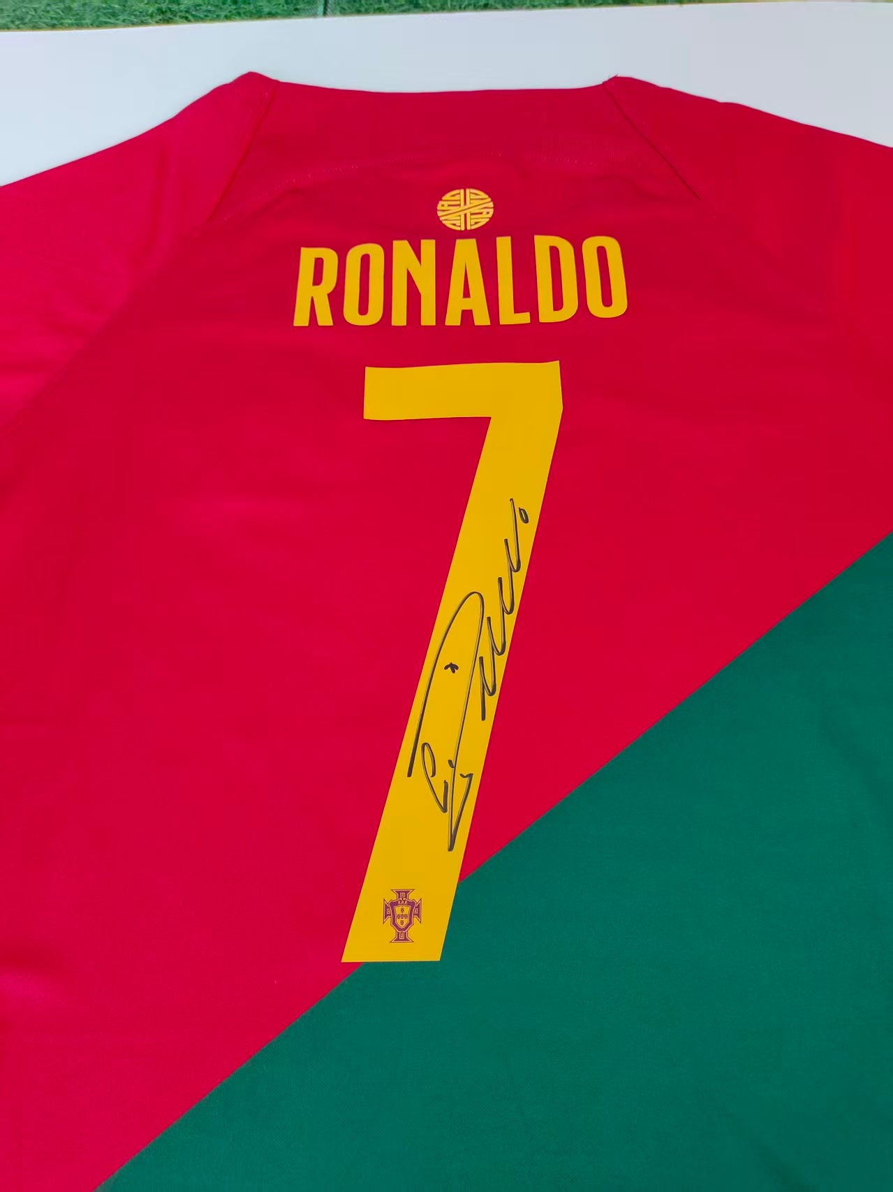 Cristiano Ronaldo Portugal national 2022 Qatar World Cup Autograph Jersey Icons coa