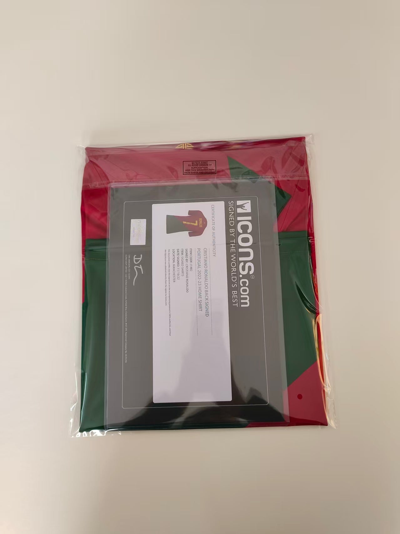 Cristiano Ronaldo Portugal national 2022 Qatar World Cup Autograph Jersey Icons coa