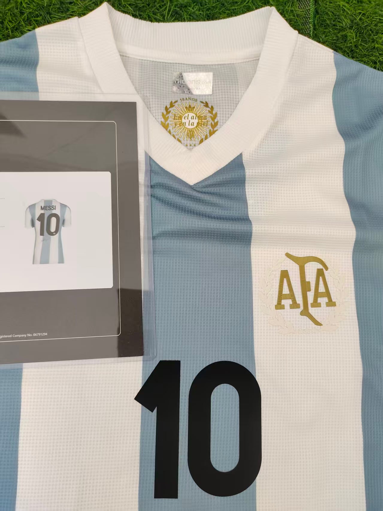 Messi 22/23 Argentina Home Autographed Jersey Icons coa