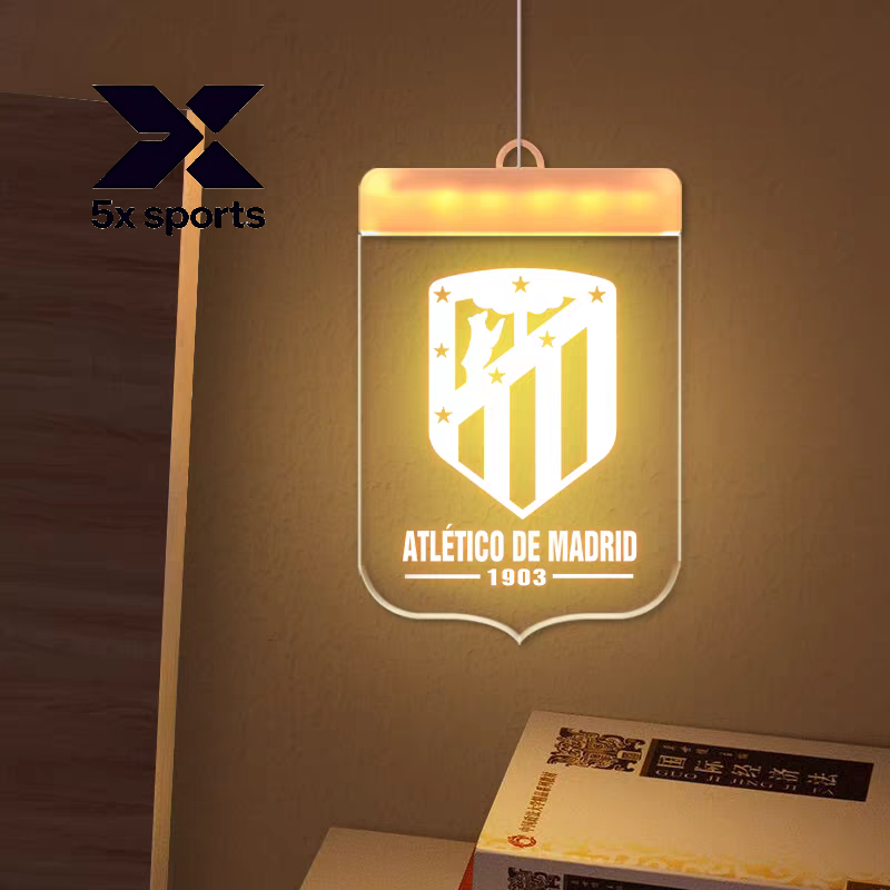 Soccer Merchandise Real Madrid, Inter Milan, Barcelona LED Wall Night Light