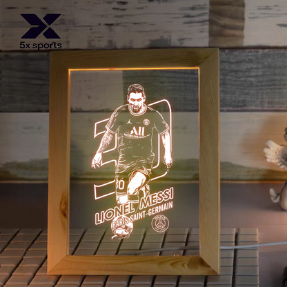 Soccer Merchandise: Messi, Cristiano Ronaldo, Neymar, Mbappé LED Night Lights