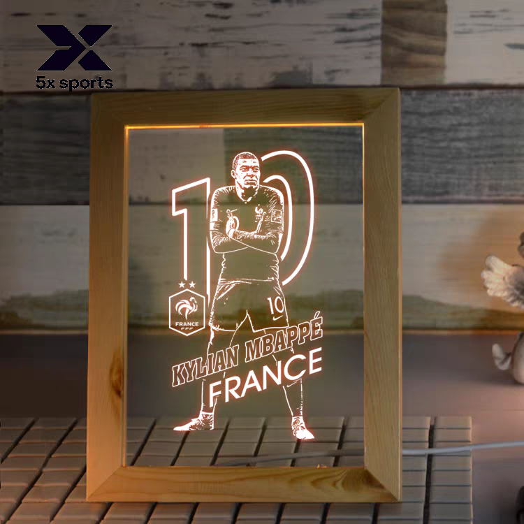 Soccer Merchandise: Messi, Cristiano Ronaldo, Neymar, Mbappé LED Night Lights