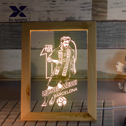 Soccer Merchandise: Messi, Cristiano Ronaldo, Neymar, Mbappé LED Night Lights