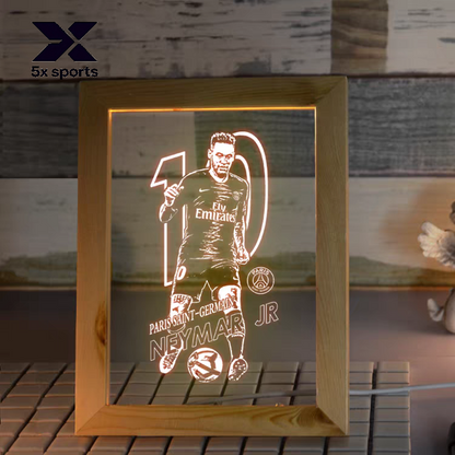 Soccer Merchandise: Messi, Cristiano Ronaldo, Neymar, Mbappé LED Night Lights