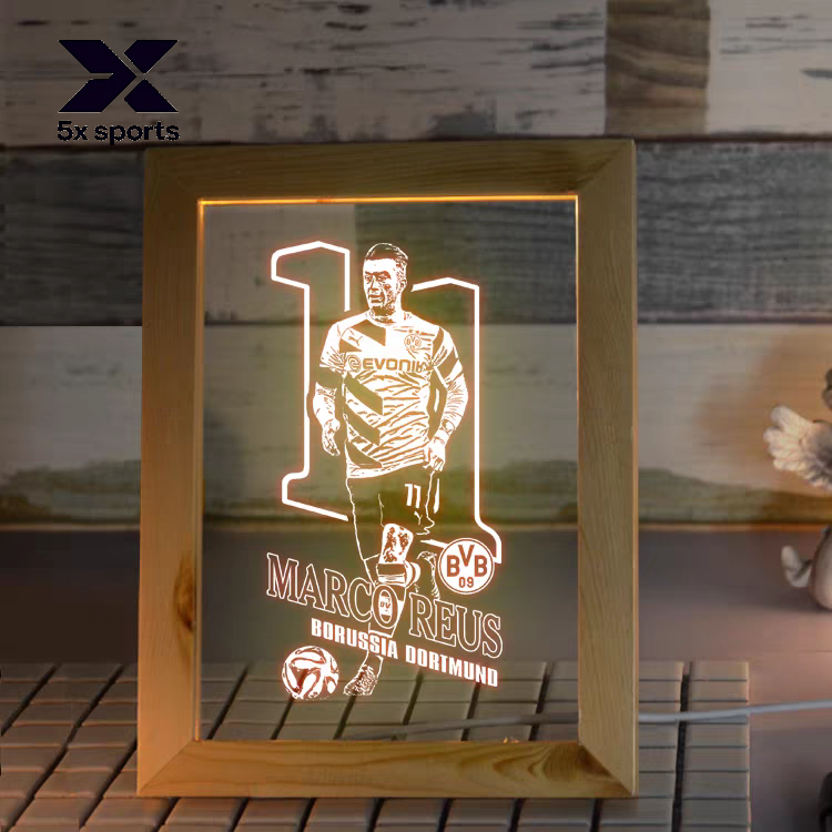 Soccer Merchandise: Messi, Cristiano Ronaldo, Neymar, Mbappé LED Night Lights
