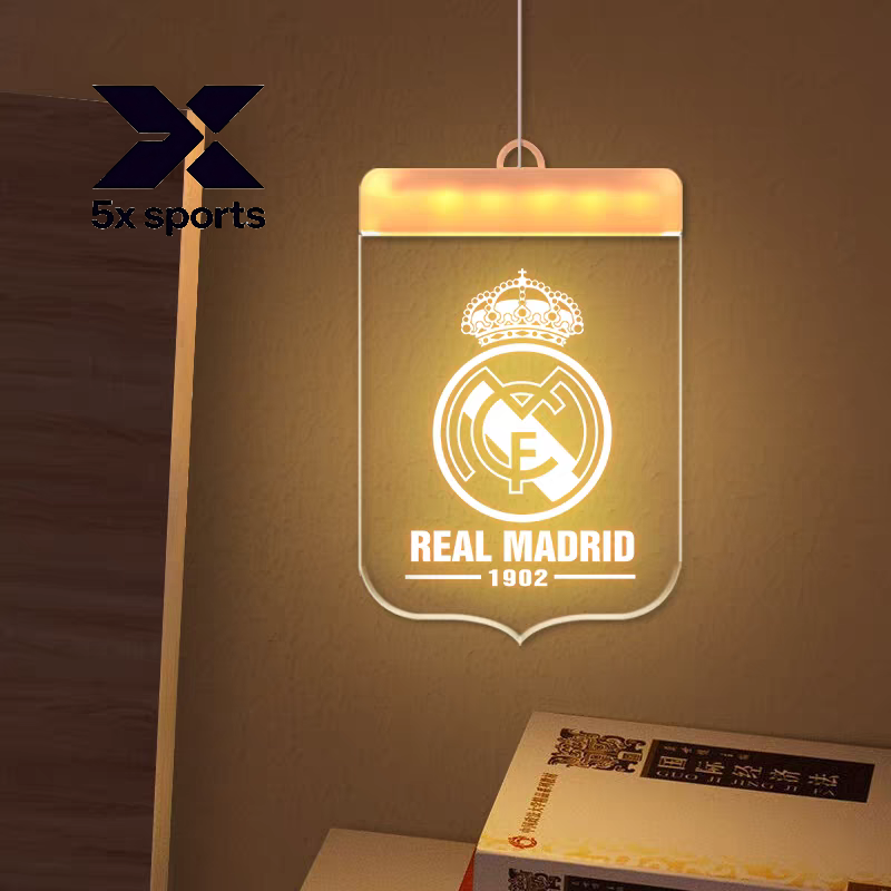 Soccer Merchandise Real Madrid, Inter Milan, Barcelona LED Wall Night Light