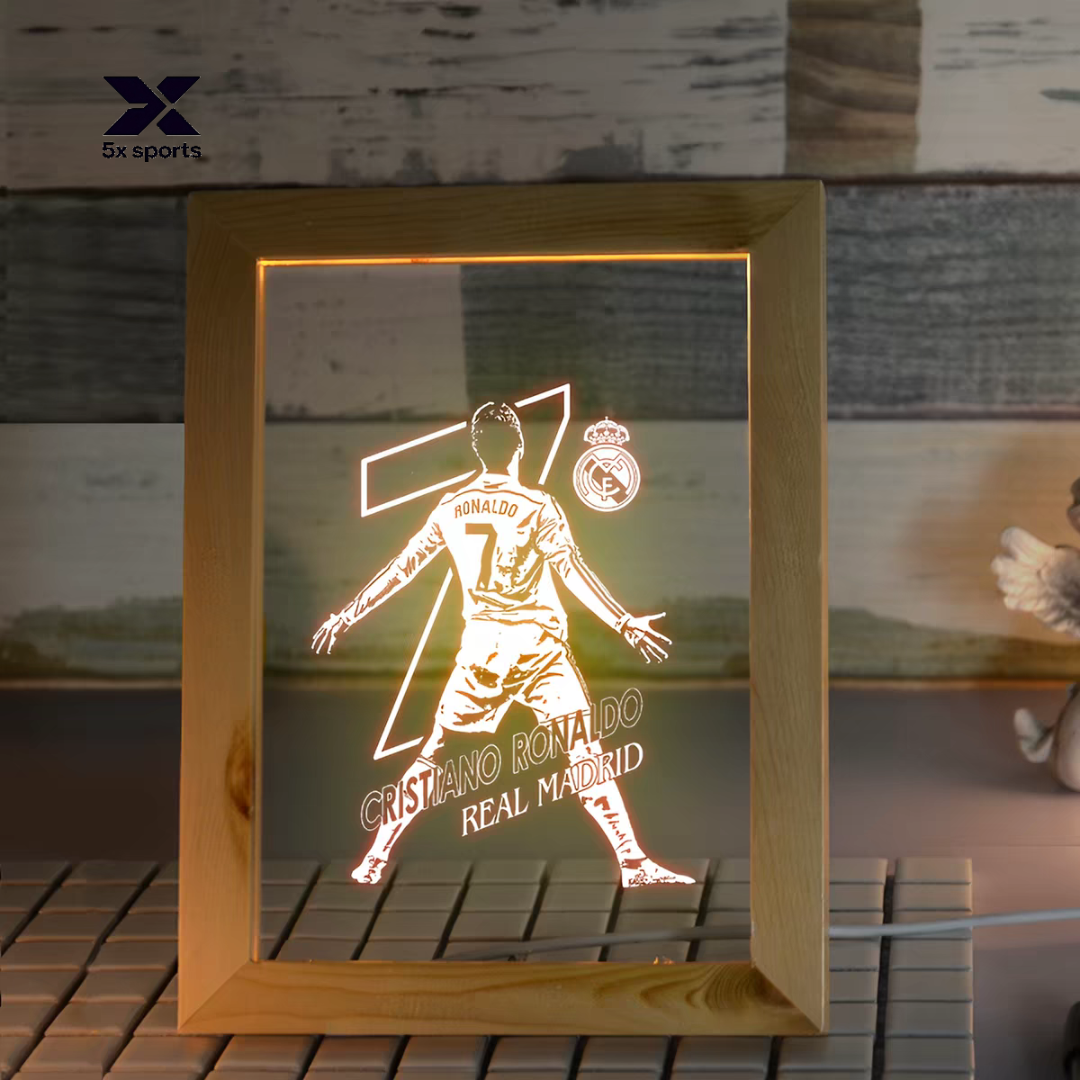 Soccer Merchandise: Messi, Cristiano Ronaldo, Neymar, Mbappé LED Night Lights