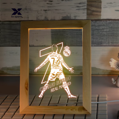 Soccer Merchandise: Messi, Cristiano Ronaldo, Neymar, Mbappé LED Night Lights