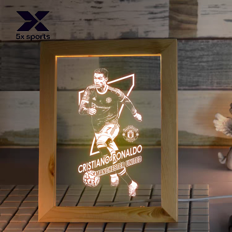 Soccer Merchandise: Messi, Cristiano Ronaldo, Neymar, Mbappé LED Night Lights