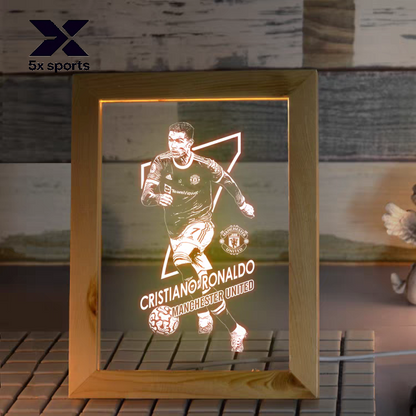 Soccer Merchandise: Messi, Cristiano Ronaldo, Neymar, Mbappé LED Night Lights