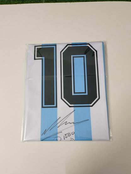 Maradona Argentina Temporada 1986 Camiseta Local Autografiada Icons coa