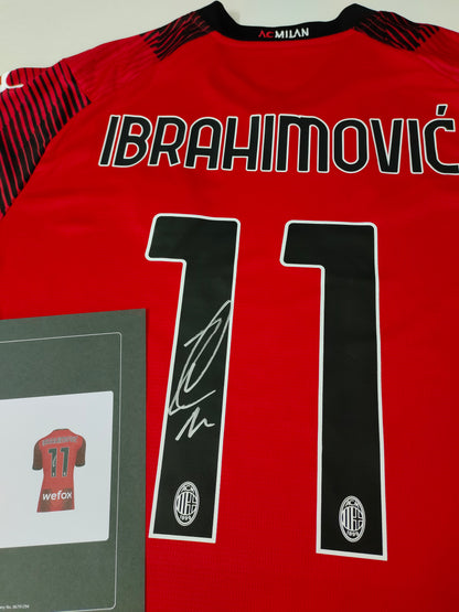 Zlatan Ibrahimović AC Milan 23/24 Season Home Autograph Jersey Icons coa