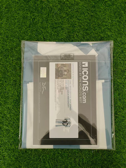 Messi 22/23 Argentina Home Autographed Jersey Icons coa