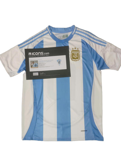 Lionel Messi Argentina 24/25 Season Home Autograph Jersey Icons coa