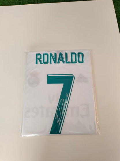 Cristiano Ronaldo Real Madrid 17/18 Season Home Autograph Jersey Icons coa