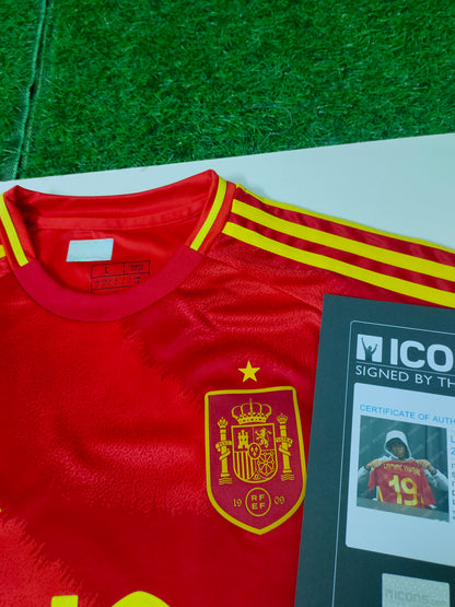Yarmal Spanish National 24/25 Season Home Autograph Jersey Icons coa