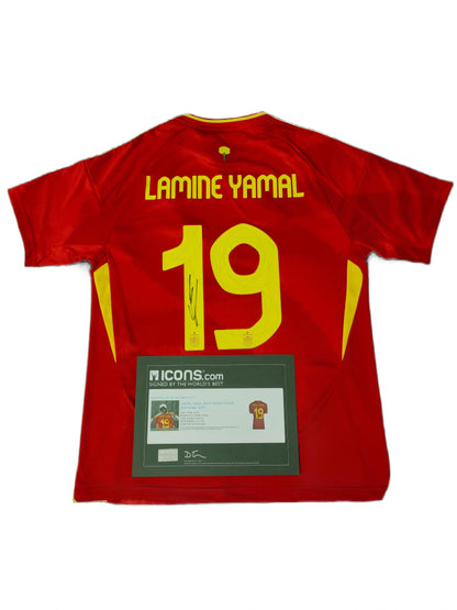 Yarmal Spanish National 24/25 Season Home Autograph Jersey Icons coa