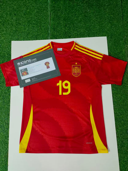 Yarmal Spanish National 24/25 Season Home Autograph Jersey Icons coa