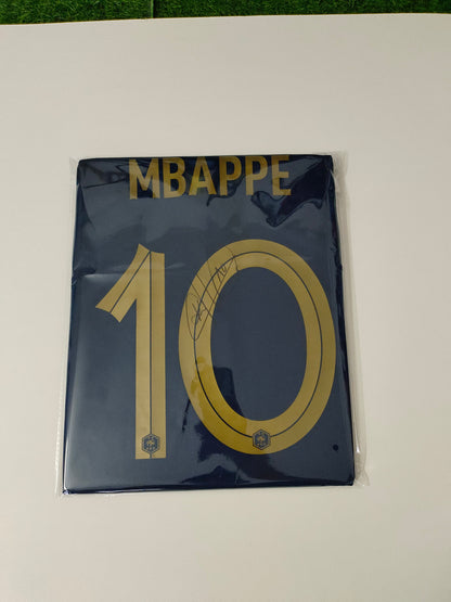 Kylian Mbappé Qatar Temporada 22/23 Camiseta Local Autografiada Icons coa