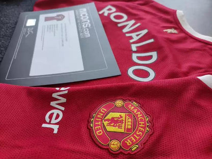 Cristiano Ronaldo 21/22 Manchester United Autographed Jersey Icons coa