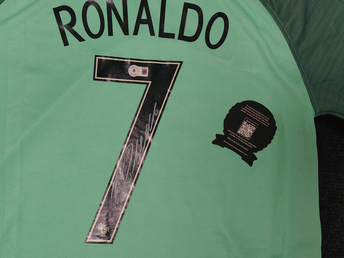 Cristiano Ronaldo Real Madrid Temporada 17/18 Visitante Camiseta Autografiada Icons coa