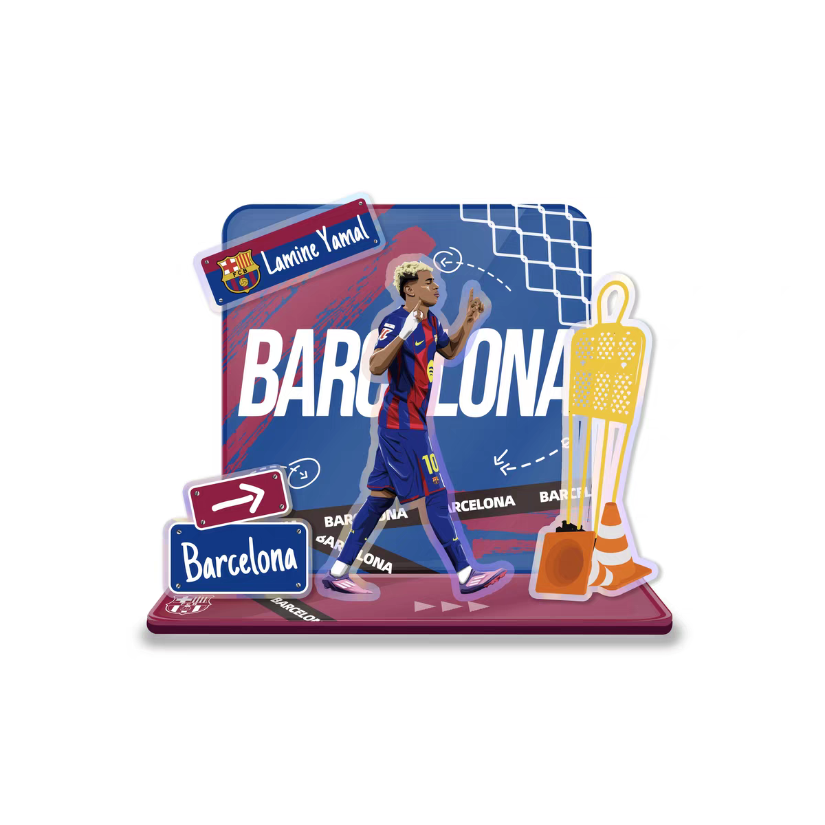Football Star Acrylic Standee Souvenir Decorative Item Cultural and Creative Product