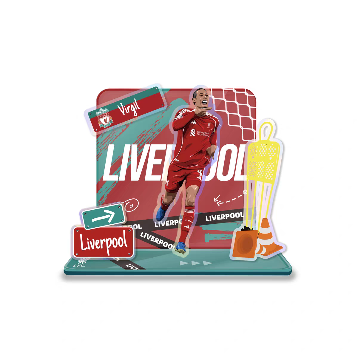Football Star Acrylic Standee Souvenir Decorative Item Cultural and Creative Product