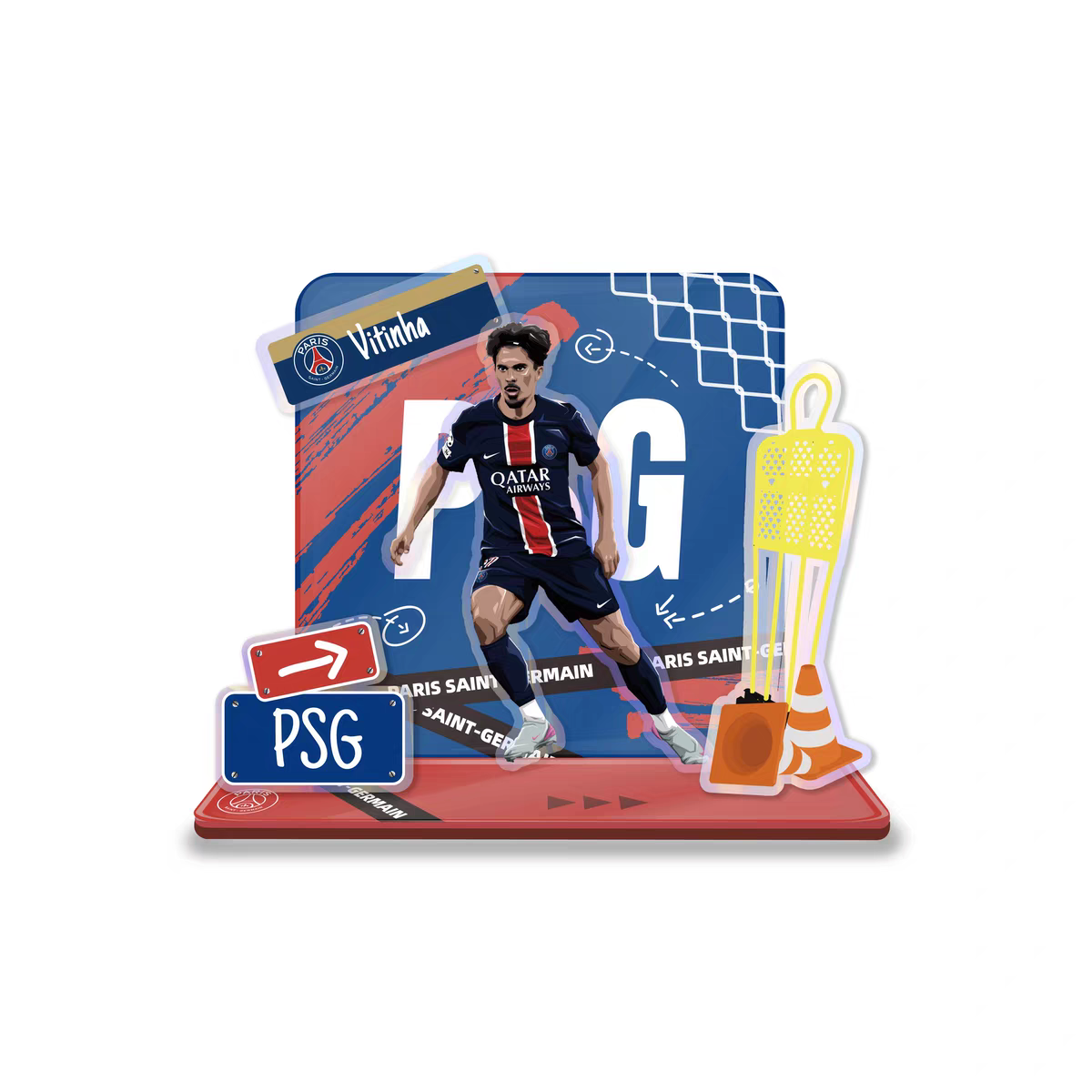 Football Star Acrylic Standee Souvenir Decorative Item Cultural and Creative Product