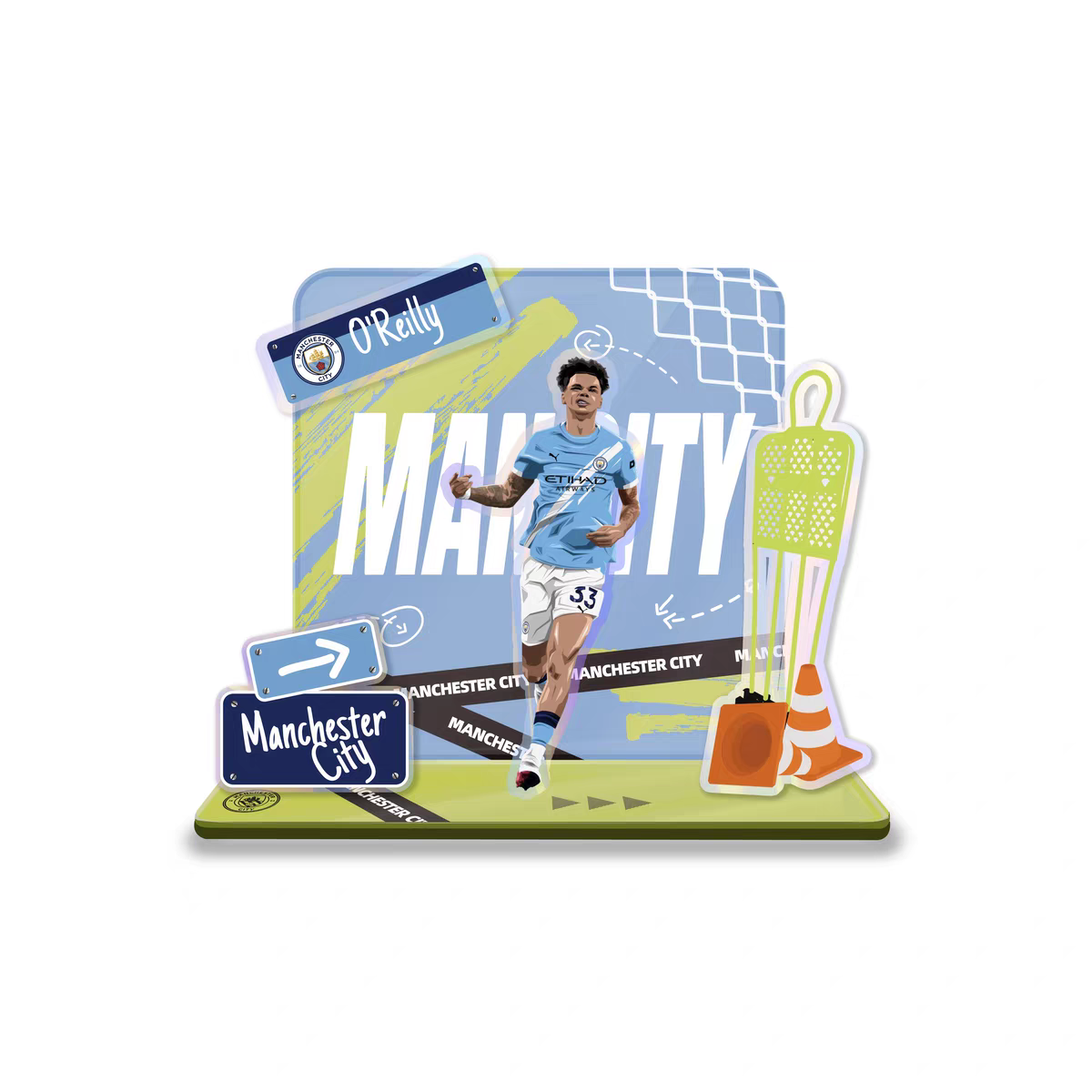 Football Star Acrylic Standee Souvenir Decorative Item Cultural and Creative Product