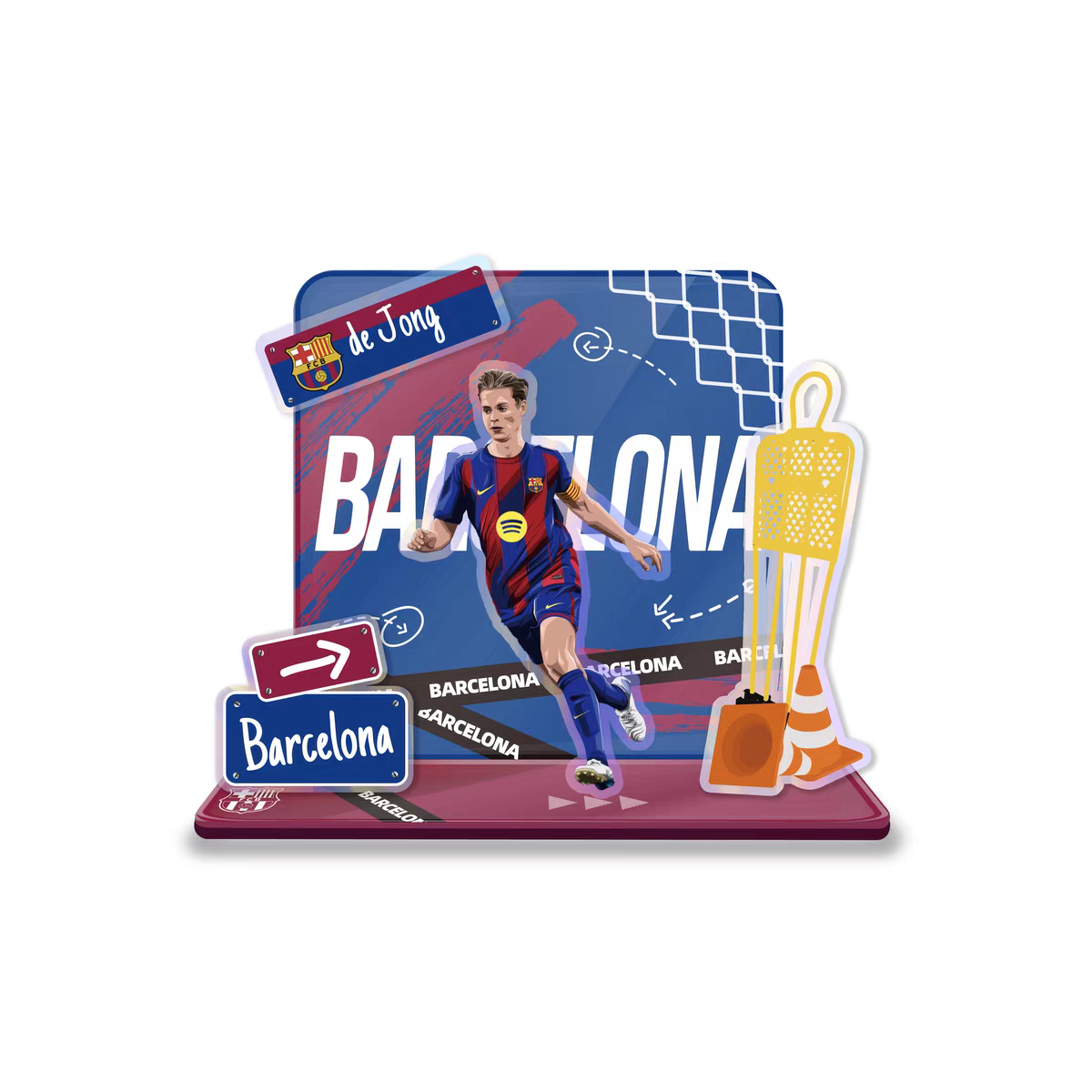 Football Star Acrylic Standee Souvenir Decorative Item Cultural and Creative Product
