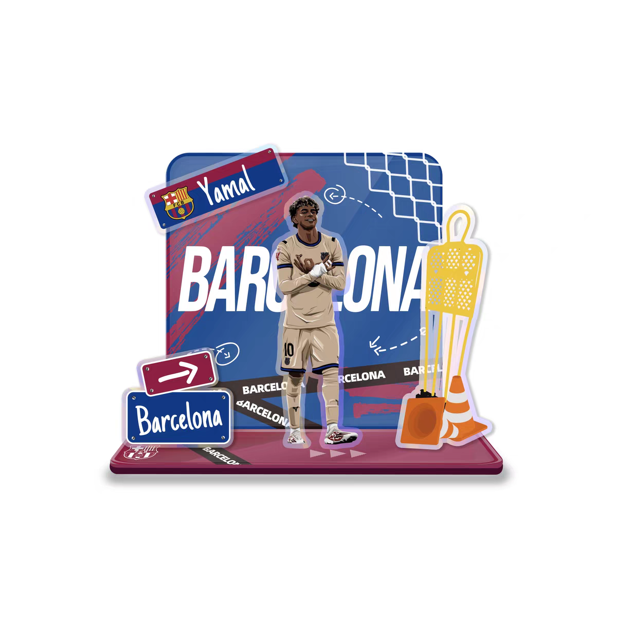 Football Star Acrylic Standee Souvenir Decorative Item Cultural and Creative Product
