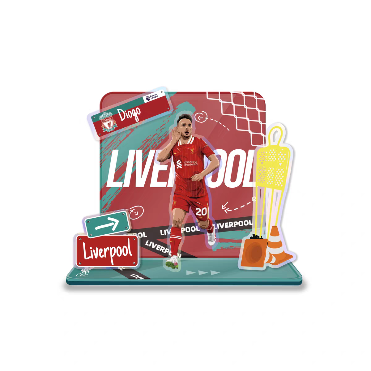 Football Star Acrylic Standee Souvenir Decorative Item Cultural and Creative Product
