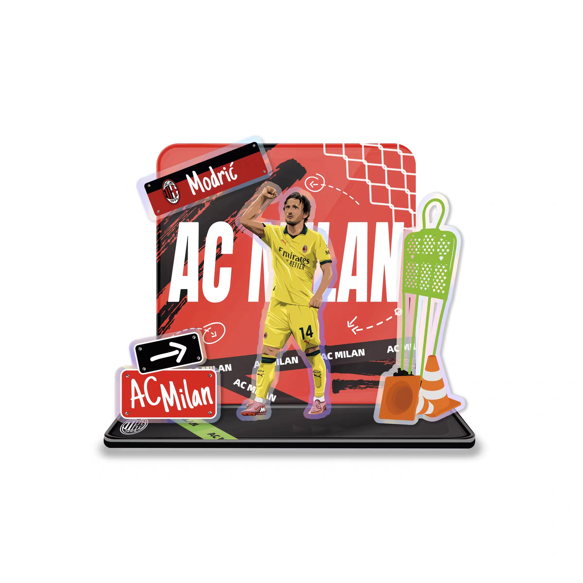 Football Star Acrylic Standee Souvenir Decorative Item Cultural and Creative Product