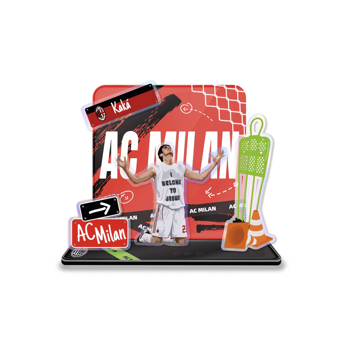 Football Star Acrylic Standee Souvenir Decorative Item Cultural and Creative Product